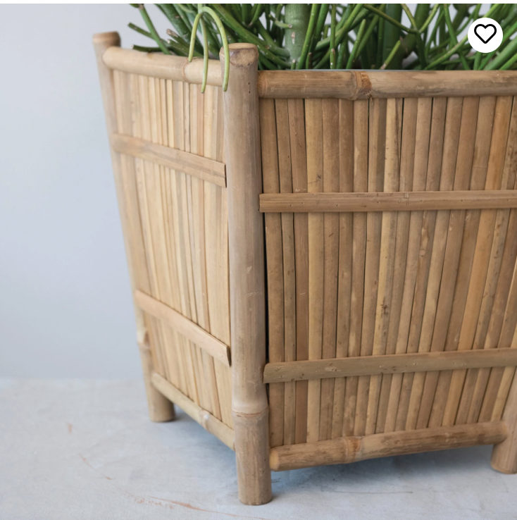 Maceta de Bamboo Fabricada a Mano