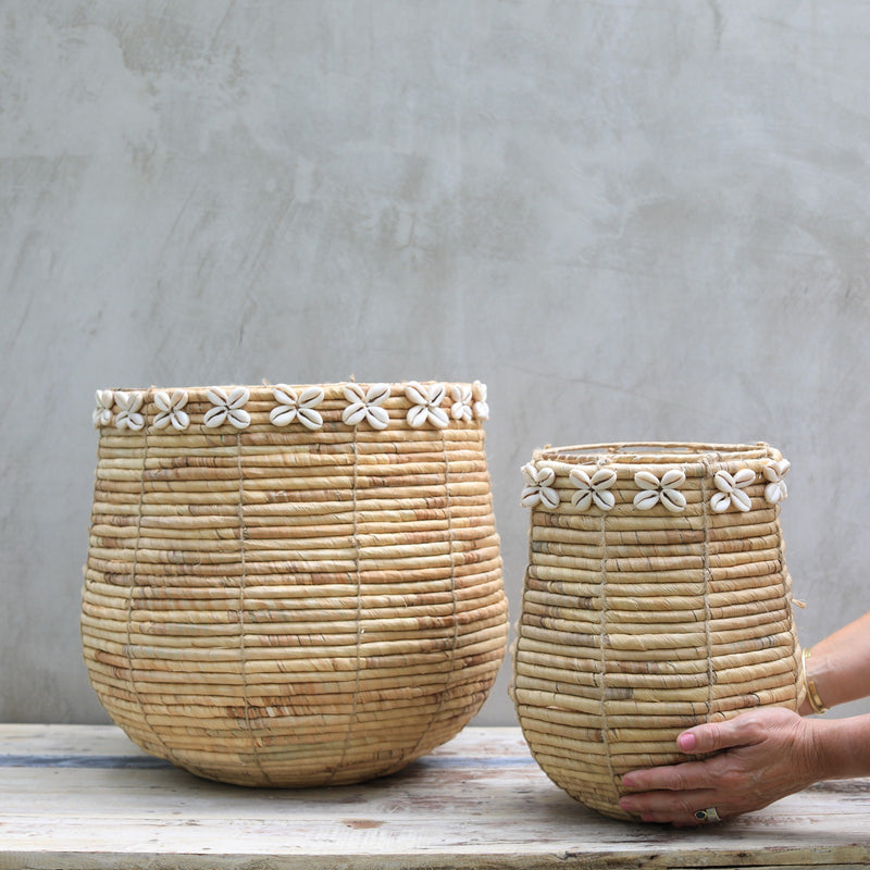 Canasto Redondo Shell 2 Tamaños