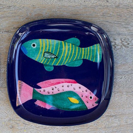 Mini Bandeja de Fierro Conejos y Pescados - Venta por Unidad