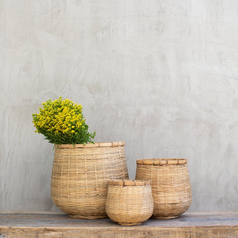 Canasto Thao de Bambú Natural – 3 Tamaños Disponibles