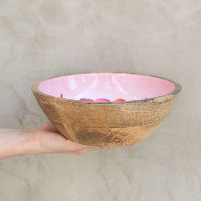 Bowl de Madera de Mango con Diseño de Langosta