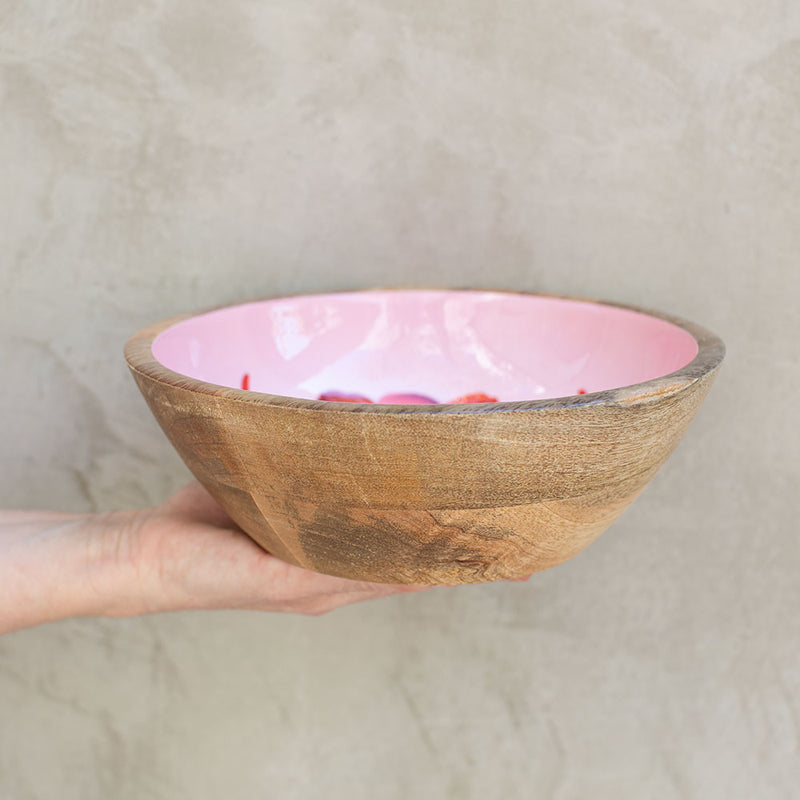 Bowl de Madera de Mango con Diseño de Langosta