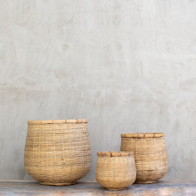 Canasto Thao de Bambú Natural – 3 Tamaños Disponibles