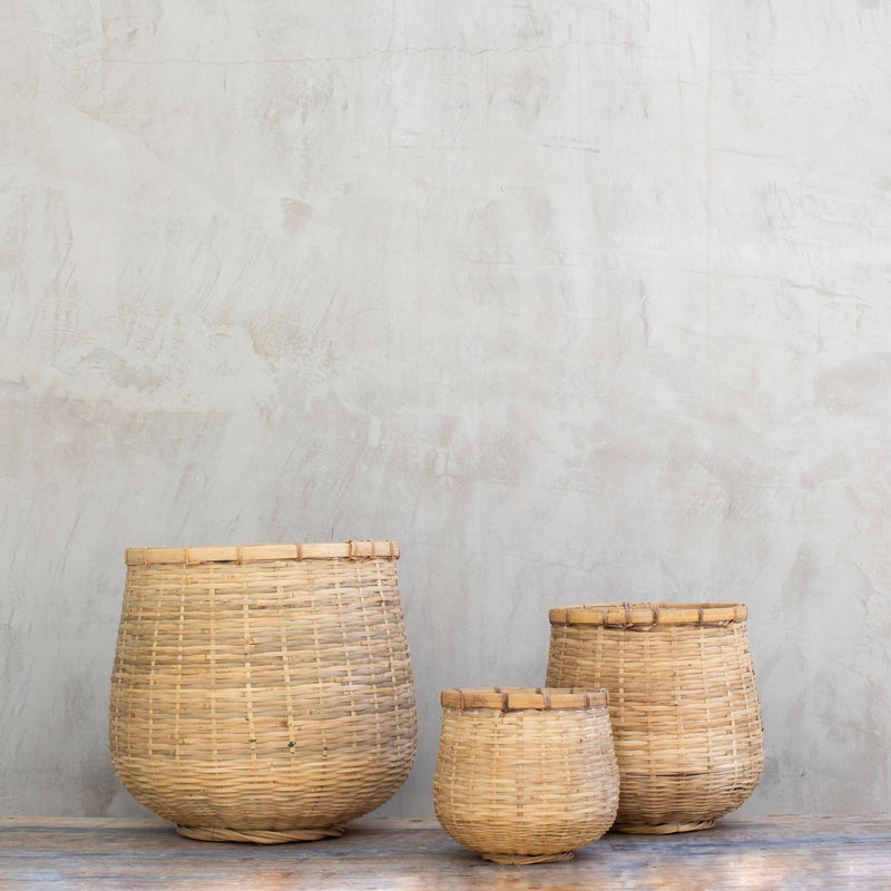 Canasto Thao de Bambú Natural – 3 Tamaños Disponibles