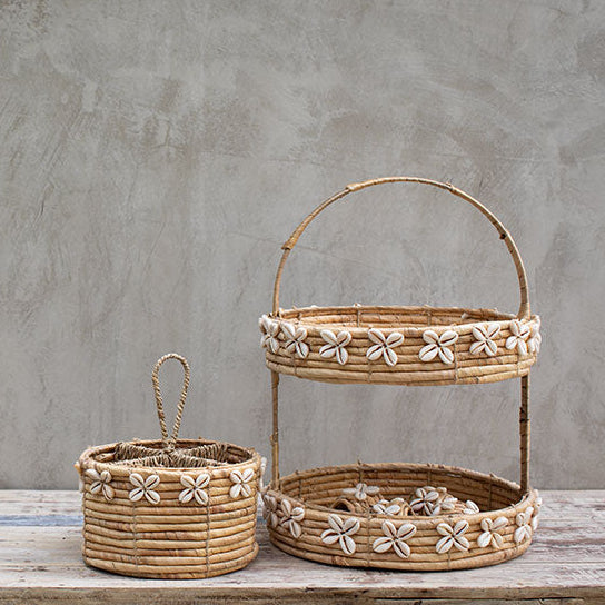 Porta Cubiertos Redondo Shell