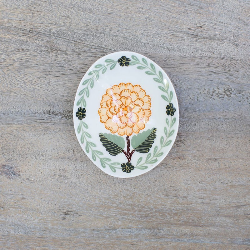 Plato Taj Bloom Pintado a Mano