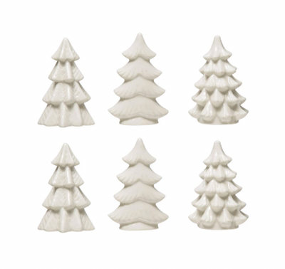 Set Árboles de Gres Blanco – Caja con 6 unidades