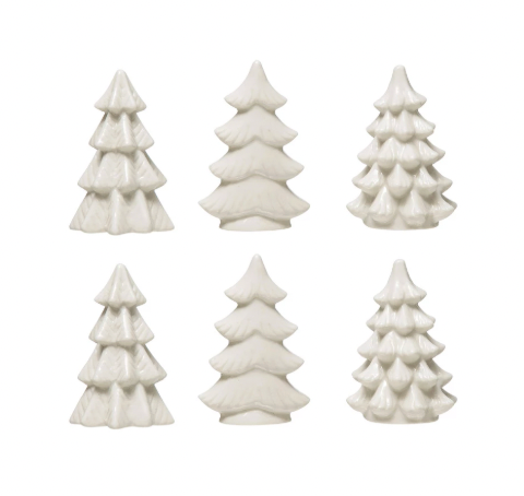 Set Árboles de Gres Blanco – Caja con 6 unidades