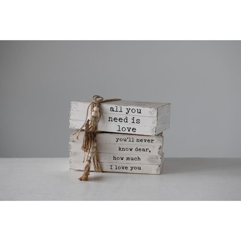 Falsos Libros de Madera Vintage