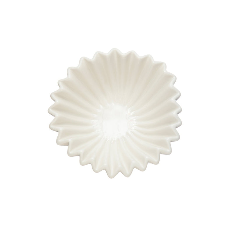 Cuenco de Gres Acanalado – Blanco
