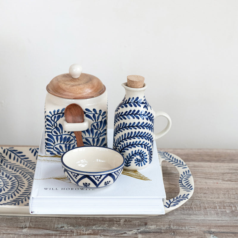 Alcuza Ceramica Pintada a Mano