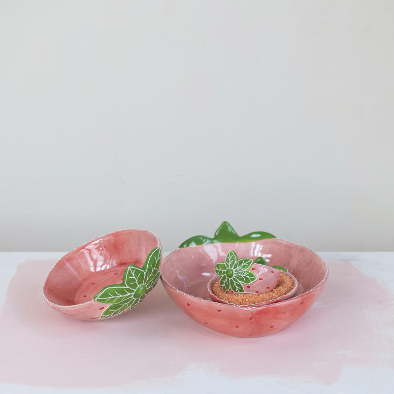 Juego de 4 Bowls Forma Frutilla