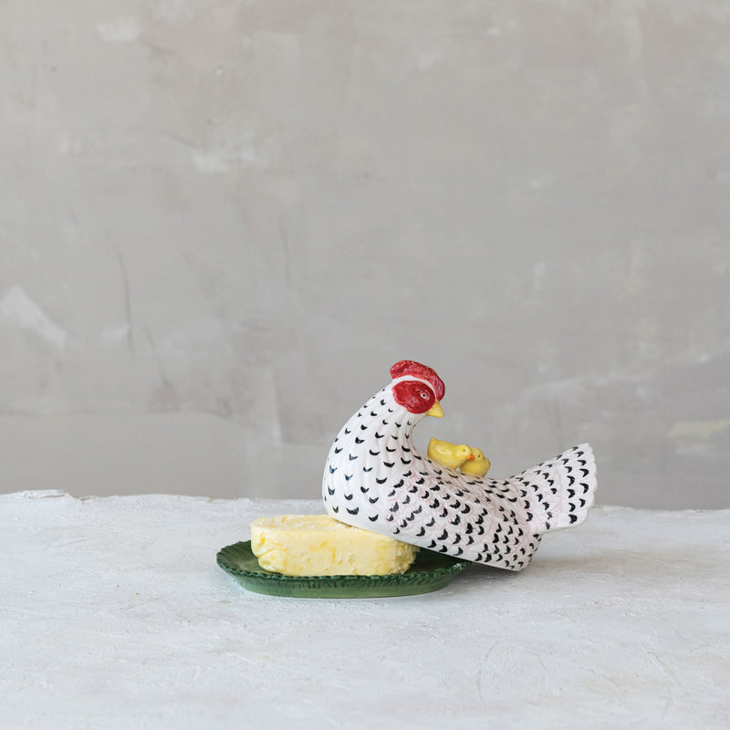 Mantequillera Gallina Ceramica