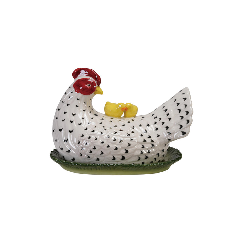 Mantequillera Gallina Ceramica