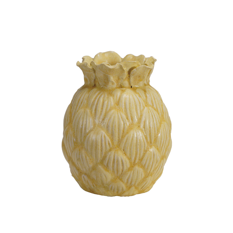 Jarrón de Gres con Forma de Piña