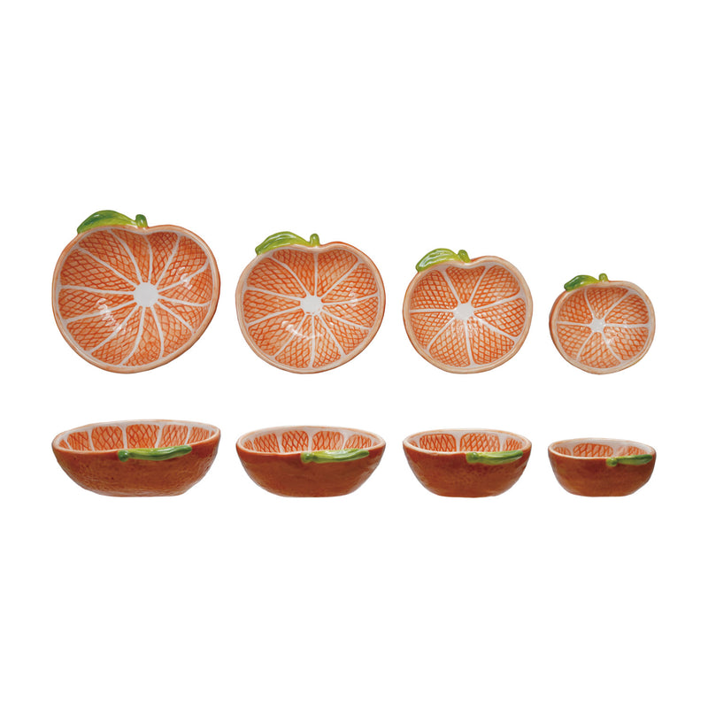 Juego Bowls Medidores Mandarina