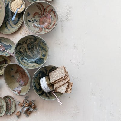 Bowls Marinos Pintados a Mano 4 Estilos
