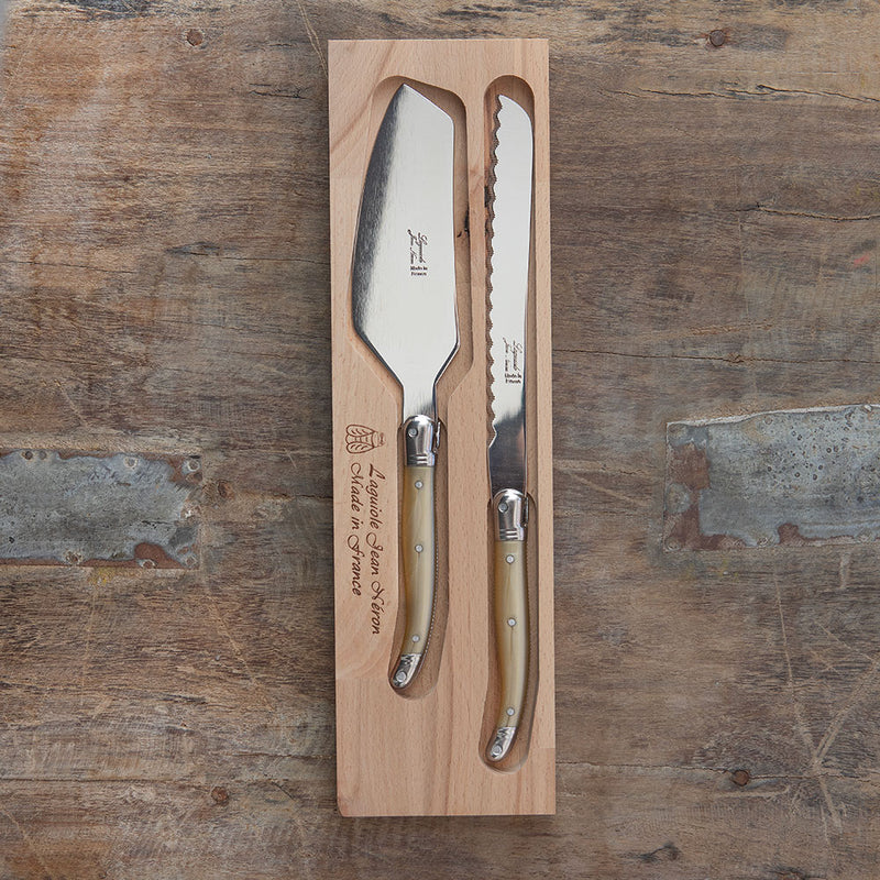 Set Espatula y Cuchillo Laguiole Grey – Espátula Para Servir en Mango Tono Grey • Acero Inoxidable Francés (Copia) (Copia)