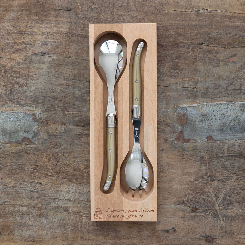 Set Servir Laguiole Grey – Set De Servir en Mango Tono Grey • Acero Inoxidable Francés