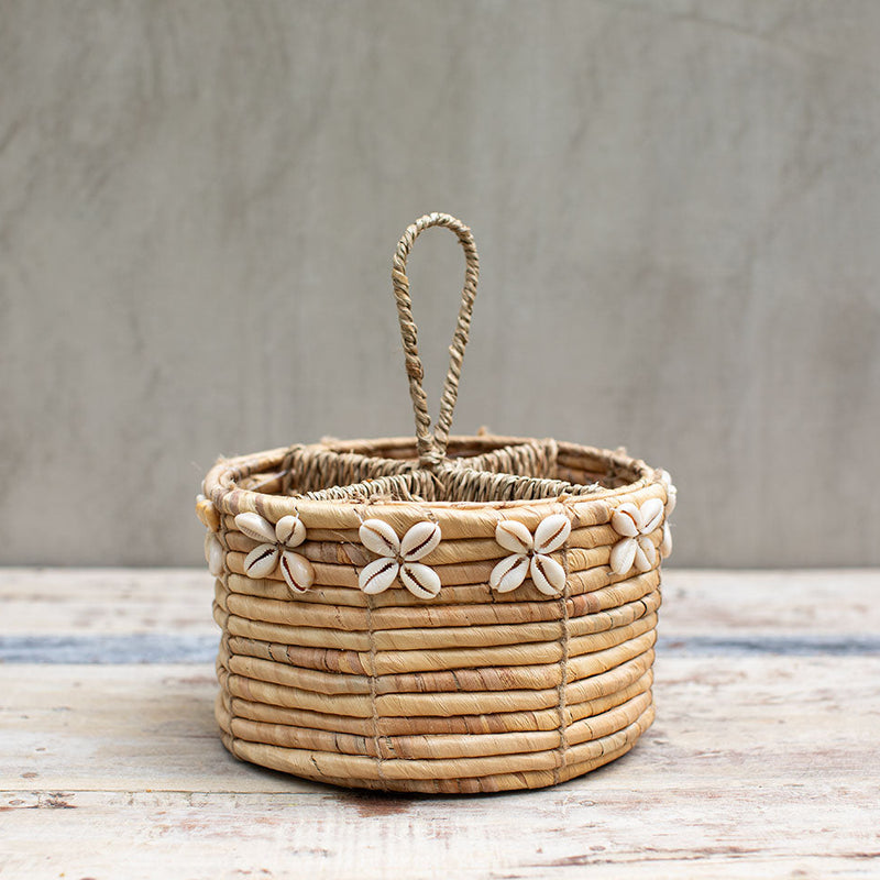 Porta Cubiertos Redondo Shell