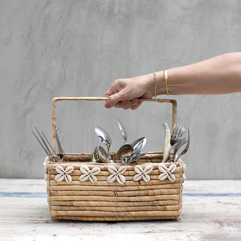 Porta Cubiertos Rect.  Shell