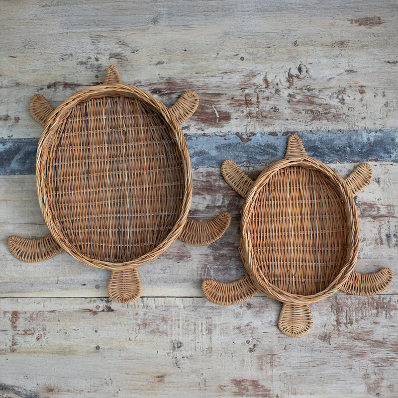 Canasto Tortugas Natural 2 Medidas