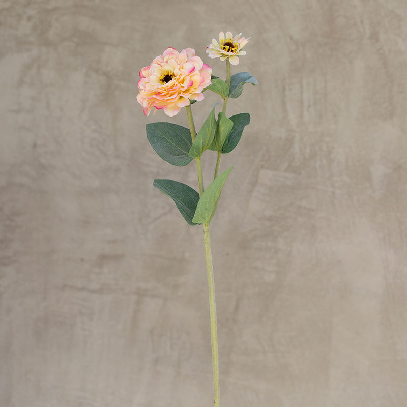 Rama Zinnia Rosada Suave 66cm