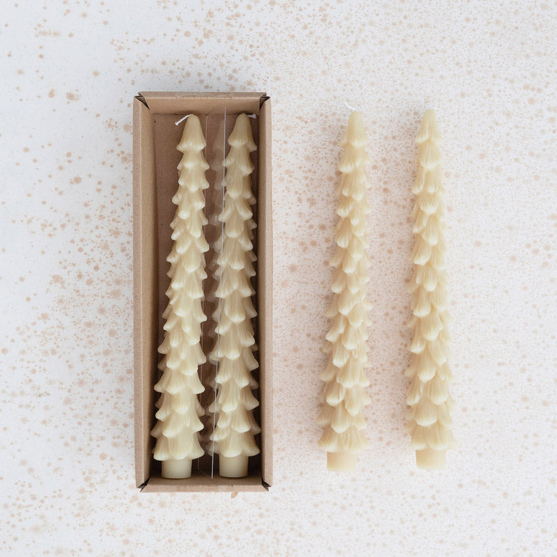Velas Decorativas Forma Árbol – Set x 2