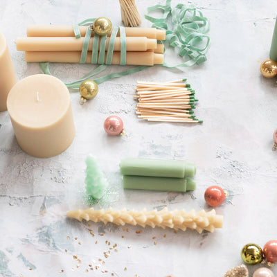 Velas Decorativas Forma Árbol – Set x 2