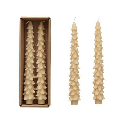 Velas Decorativas Forma Árbol – Set x 2